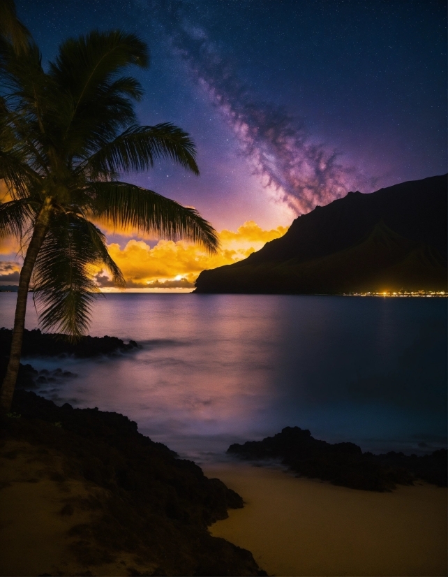 Water, Cloud, Sky, Atmosphere, Afterglow, Plant