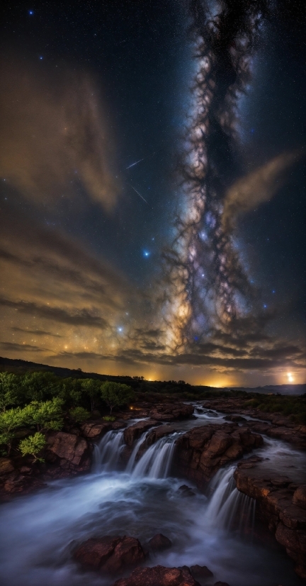 Water, Cloud, Sky, Atmosphere, Natural Landscape, Flash Photography