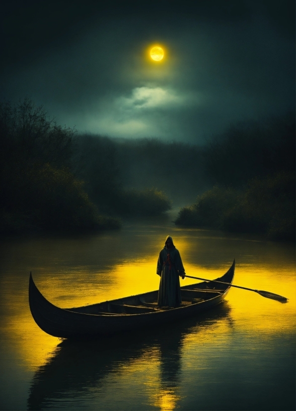 Water, Boat, Sky, Cloud, Light, Nature