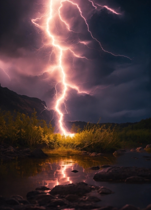 Thunder, Lightning, Atmosphere, Cloud, Sky, Ecoregion