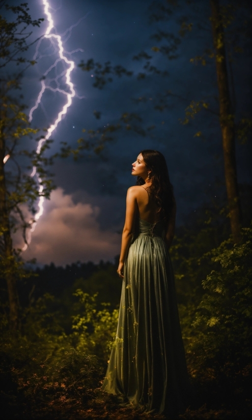 Sky, Cloud, Lightning, Atmosphere, Plant, Light