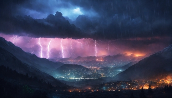 Cloud, Sky, Lightning, Thunder, Atmosphere, Thunderstorm