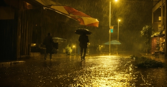 Water, Atmosphere, Automotive Lighting, Road Surface, Umbrella, Sky