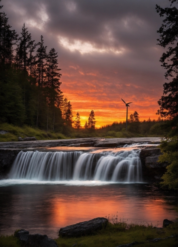 Cloud, Water, Sky, Water Resources, Fluvial Landforms Of Streams, Natural Landscape