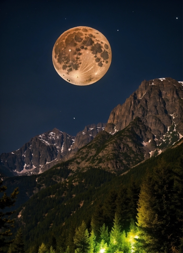 Sky, Atmosphere, Mountain, Light, World, Moon