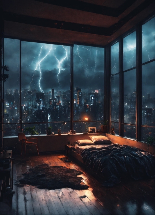 Building, Atmosphere, Lightning, Sky, Skyscraper, Architecture