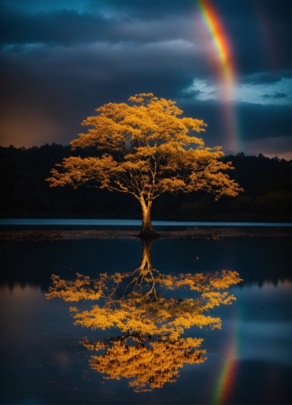 Water, Rainbow, Cloud, Sky, Atmosphere, Daytime