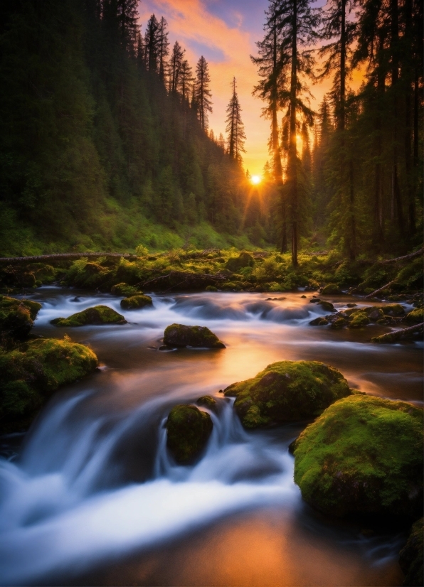 Water, Water Resources, Sky, Cloud, Fluvial Landforms Of Streams, Light