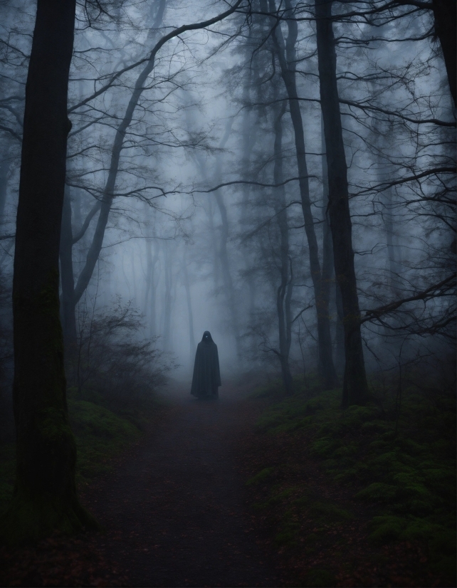 Atmosphere, Plant, Natural Landscape, Wood, Fog, Sky