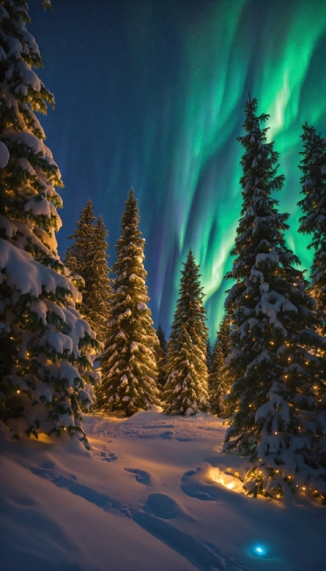 Sky, Atmosphere, Snow, Plant, World, Nature