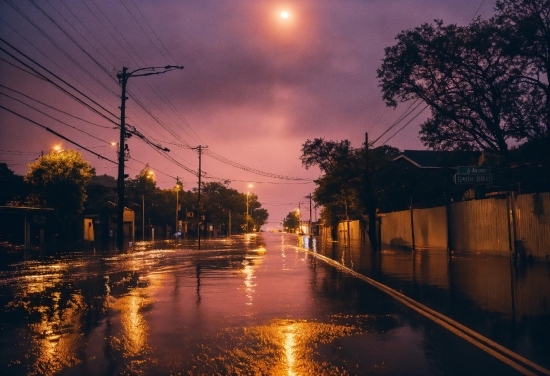 Water, Sky, Atmosphere, Cloud, Street Light, Light