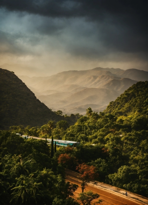 Cloud, Sky, Plant, Mountain, Atmosphere, Ecoregion