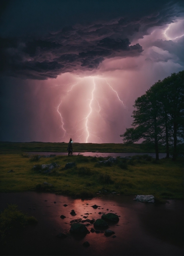 Cloud, Sky, Lightning, Atmosphere, Ecoregion, Thunder