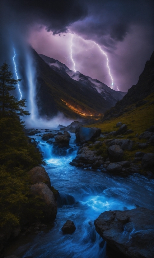 Cloud, Sky, Water, Lightning, Atmosphere, Thunder