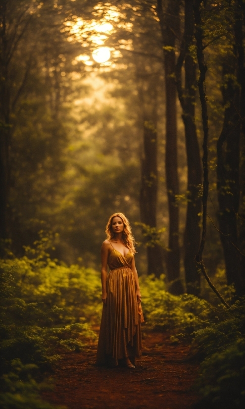 Hair, Plant, Ecoregion, People In Nature, Wood, Flash Photography