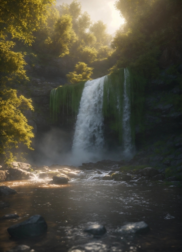 Water, Water Resources, Sky, Fluvial Landforms Of Streams, Natural Landscape, Plant