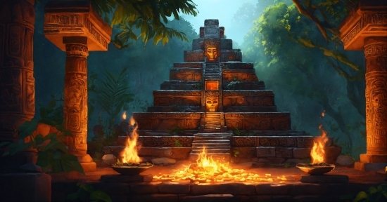 World, Plant, Tree, Temple, Biome, Heat