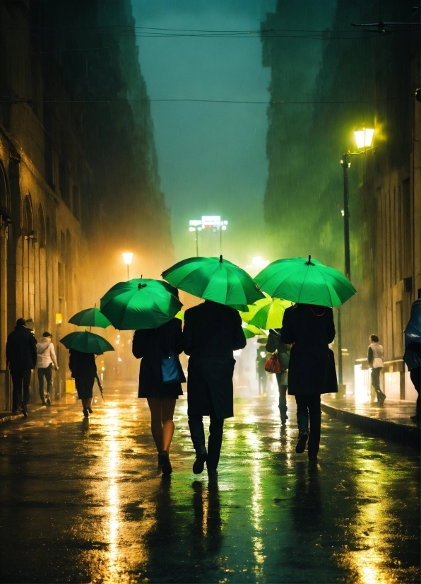 Umbrella, Light, Street Light, Infrastructure, Sky, Building