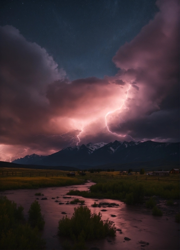 Cloud, Sky, Lightning, Atmosphere, Thunder, Water