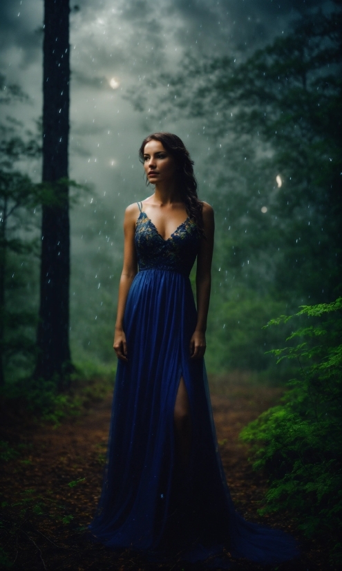 Cloud, Plant, One-piece Garment, Sky, People In Nature, Flash Photography