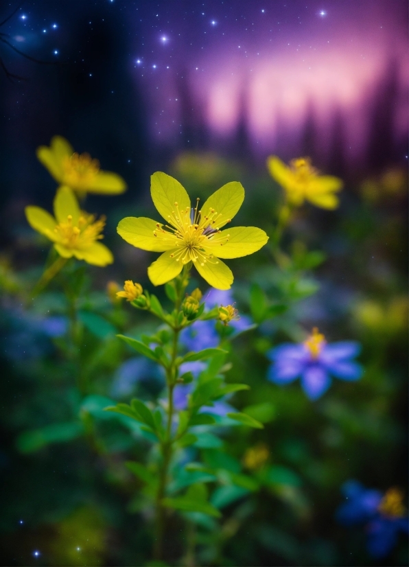 Flower, Plant, Sky, Petal, Vegetation, Grass