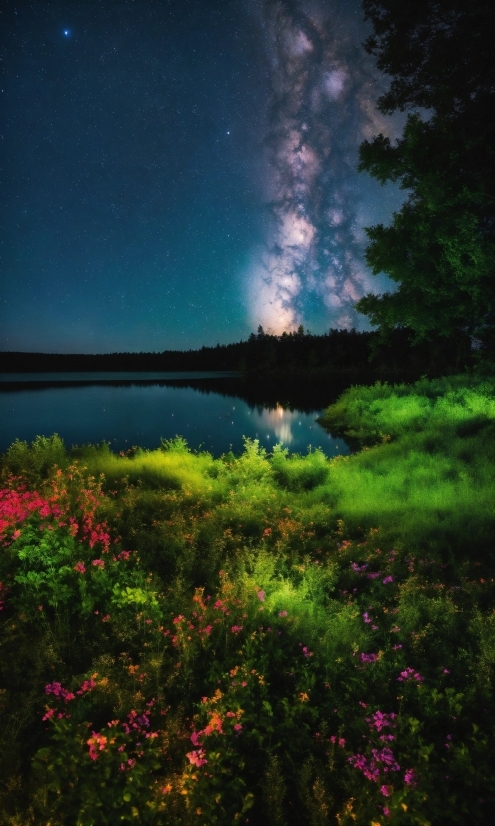 Water, Flower, Plant, Sky, Natural Landscape, Cloud