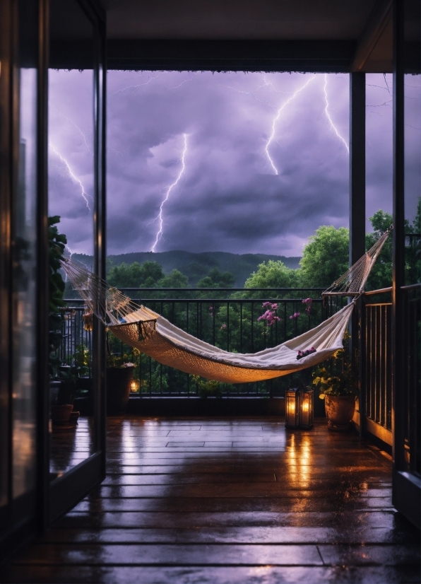 Cloud, Lightning, Sky, Atmosphere, Purple, Thunder