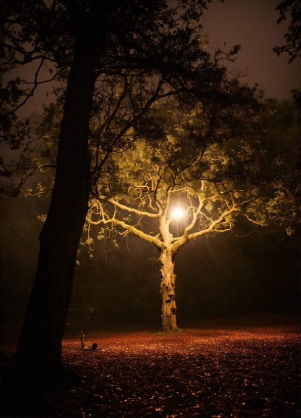 Atmosphere, Plant, Leaf, Street Light, Branch, Tree