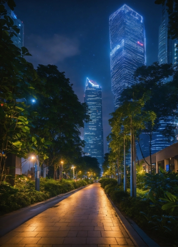 Skyscraper, Building, Plant, Atmosphere, Daytime, Light