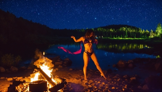 Sky, Water, People In Nature, Flash Photography, Natural Landscape, Landscape