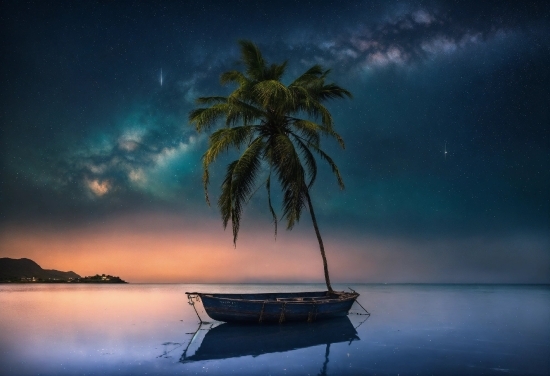 Water, Sky, Cloud, Atmosphere, Plant, Boat