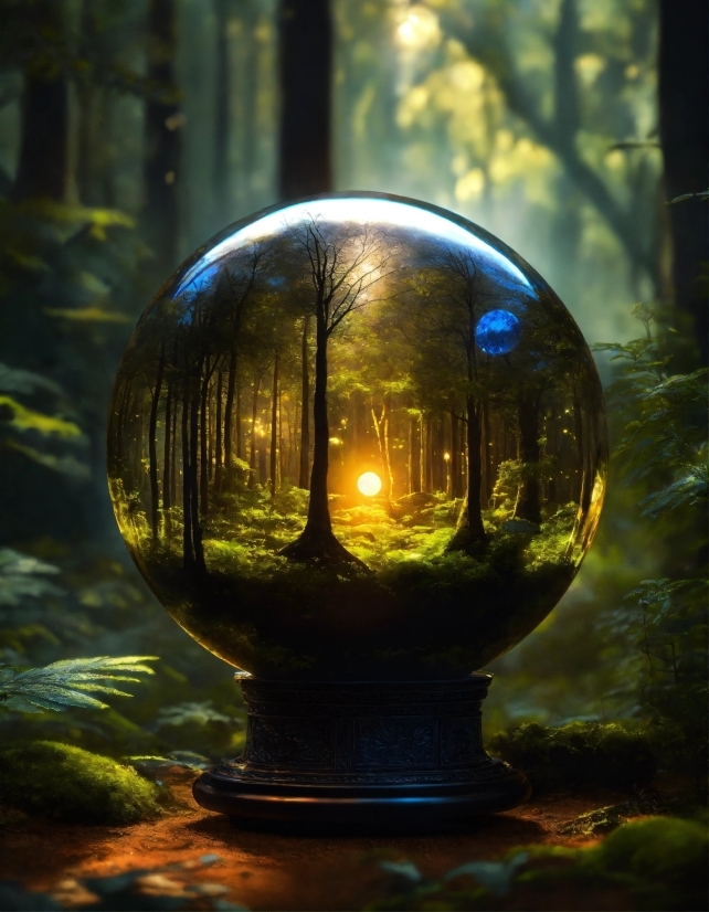 Light, Plant, Natural Landscape, Tree, Sunlight, Yard Globe