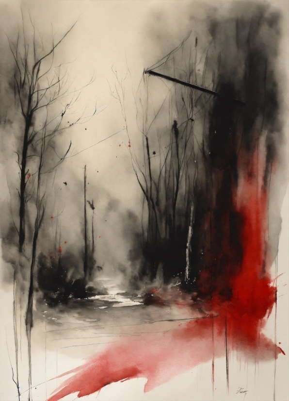 Art Paint, Paint, Atmospheric Phenomenon, Art, Twig, Painting