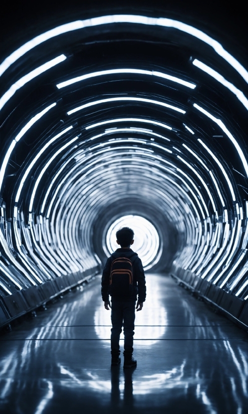 Water, Flash Photography, Architecture, Tunnel, Symmetry, Tints And Shades