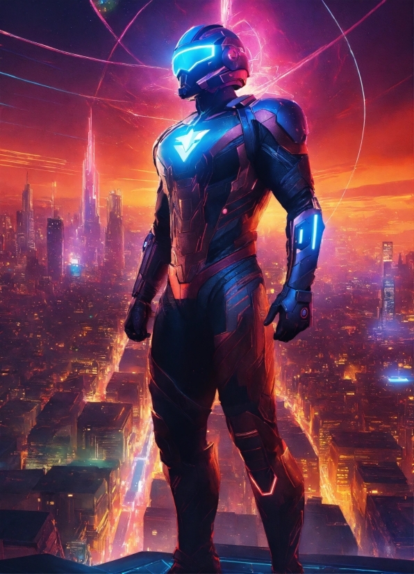 Light, Cg Artwork, Skyscraper, Electric Blue, Art, Action Film