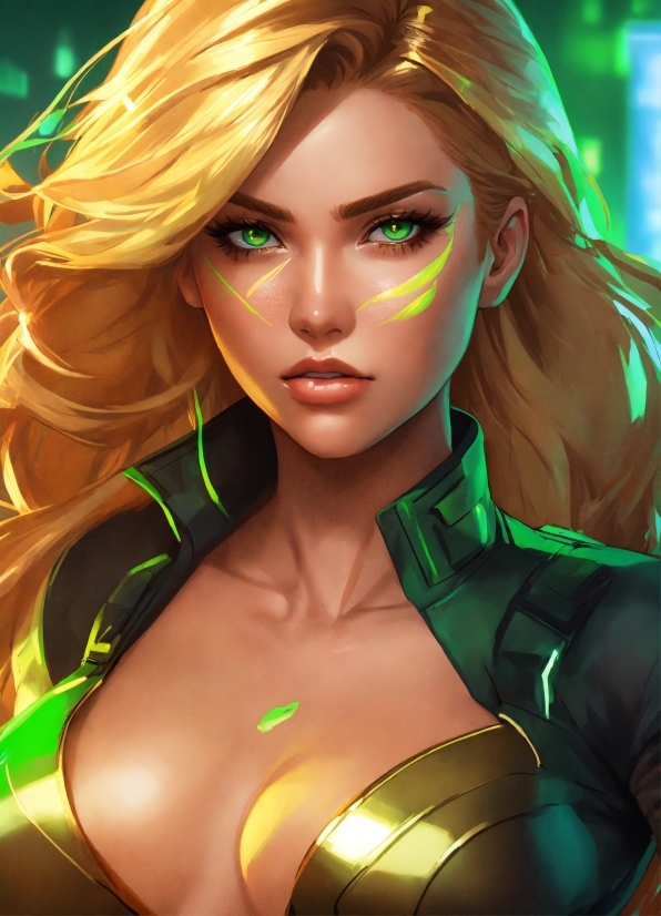 Hairstyle, Green, Human, Eyelash, Yellow, Wings