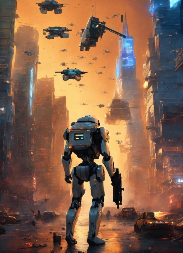 World, Cg Artwork, Shooter Game, Mecha, Art, Action Film