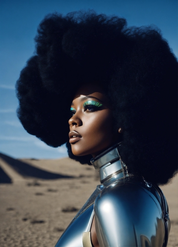 Head, Hairstyle, Flash Photography, Afro, Sky, Eyelash