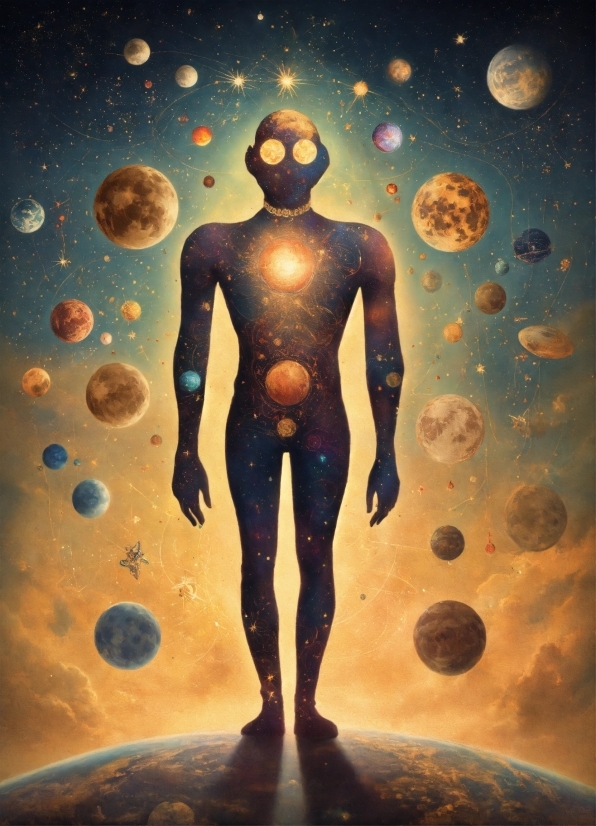 Human, Art, Astronomical Object, Flash Photography, Poster, Human Anatomy