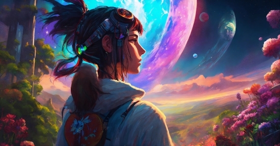 Art, Cg Artwork, Sky, Plant, Fictional Character, Painting