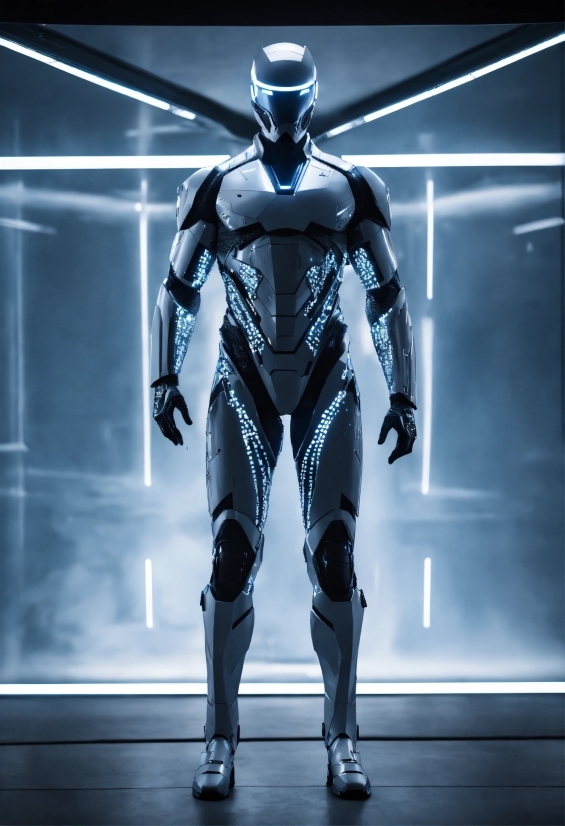 Leg, Thigh, Machine, Electric Blue, Armour, Art