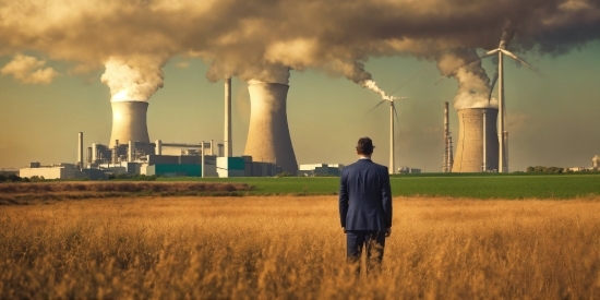 Nuclear Power Plant, Cooling Tower, Atmosphere, Sky, Cloud, Light