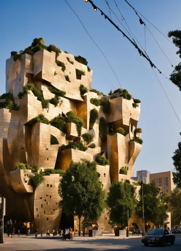 Sky, Daytime, Building, Tree, Wall, Urban Design