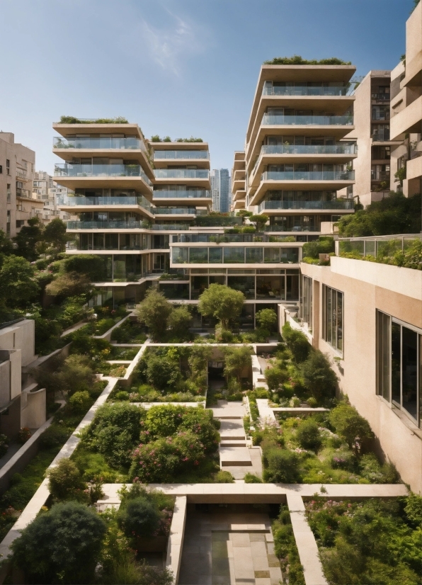 Building, Sky, Daytime, Property, Plant, Tower Block