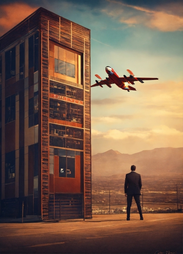 Sky, Cloud, Atmosphere, Building, Window, Orange