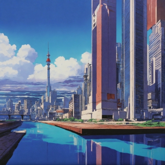 Building, Cloud, Skyscraper, Sky, Water, World