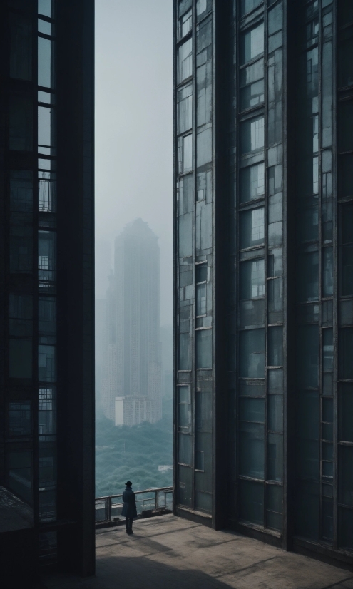 Building, Skyscraper, Water, Sky, Tower Block, Grey