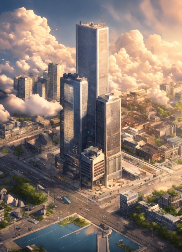 Cloud, Skyscraper, Building, Daytime, Sky, World