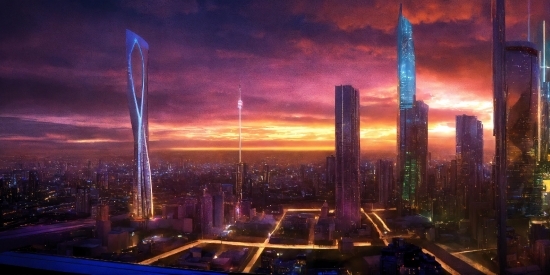 Cloud, Sky, Skyscraper, Building, Atmosphere, Light