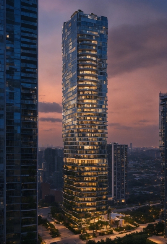 Cloud, Skyscraper, Building, Sky, Atmosphere, Dusk